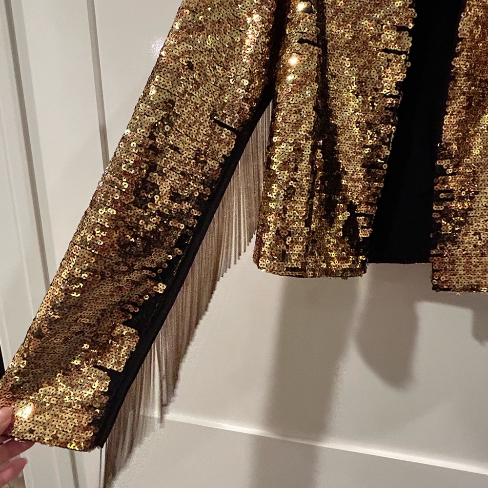 Gold Sequin Jacket - image 2